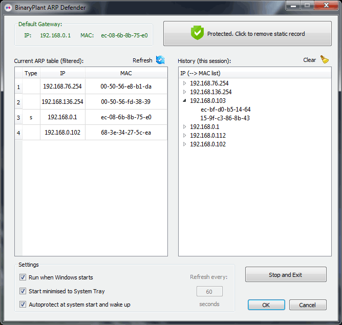 ARP Defender Windows